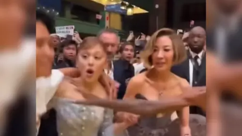 亞莉安娜紅毯遭侵犯！辛西婭、楊紫瓊反應比保鑣還快　狂粉是網紅
