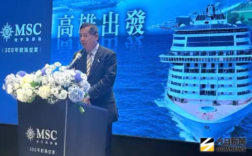 ▲台灣港務公司總經理王錦榮致詞。(圖／記者黃守作攝，2025.11.14)