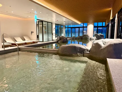 ▲新北北海溫泉洲際酒店，大眾女湯「望雲」。（圖／記者蕭涵云攝）