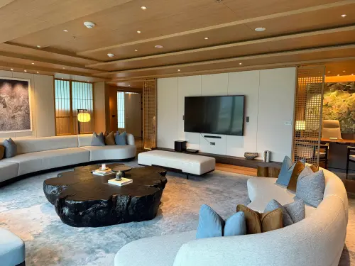 ▲總統套房光室內就有115坪。（圖／記者蕭涵云攝）