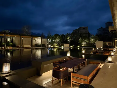 ▲新北北海溫泉洲際酒店由賴雨農操刀燈光設計。（圖／記者蕭涵云攝）