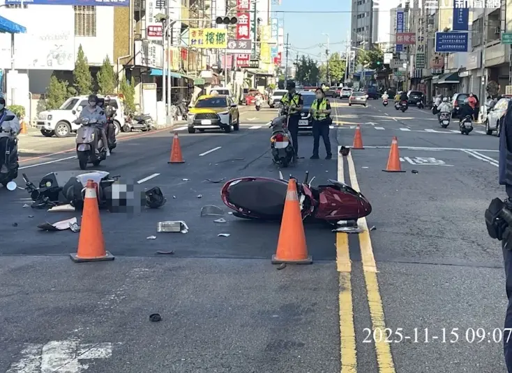 三車撞成一團！台中63歲婦逆向騎車害2人受傷 自己則重傷還耳漏