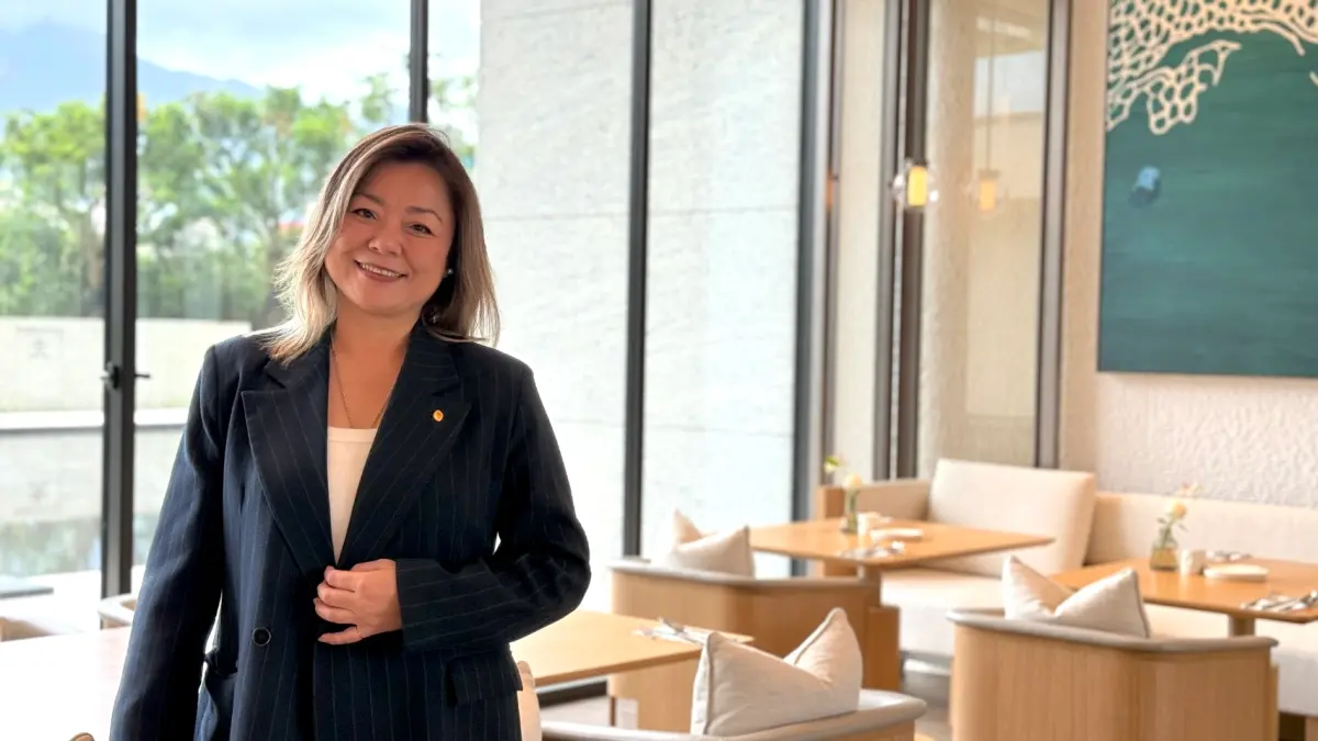 ▲《NOWNEWS今日新聞》記者專訪新北北海溫泉洲際酒店總經理林欣怡，身為在台三間洲際酒店首位女性總經理，透露籌備時期不找里長反而找分局長拜碼頭！警民合作開創清明掃墓商機「沒在怕」。（圖／記者蕭涵云攝）