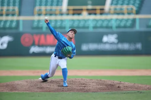 ▲日本社會人先發投手川合慎磨面對台灣海洋先發主投5局無失分，助隊以5：1取勝。（圖／中職提供）