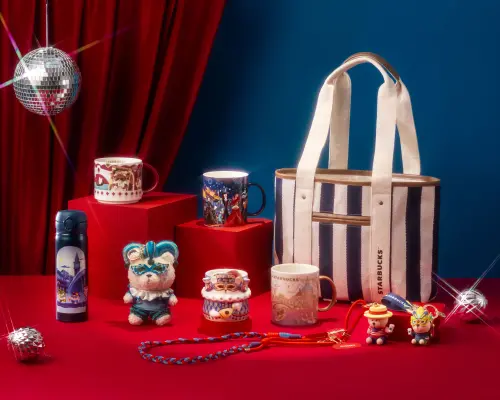 ▲星巴克威尼斯面具小熊新品，馬克杯、娃娃吊飾開賣。（圖／星巴克www.starbucks.com.tw）