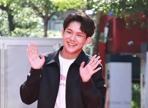 ▲「AcQUA源少年」成員林毓家也在《恨女的逆襲》扮演拳館師兄，同樣要控制飲食、練習拳擊。（圖／記者吳翊緁攝）