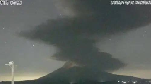 日本旅遊注意！鹿兒島櫻島火山再爆發　47架航班受阻
