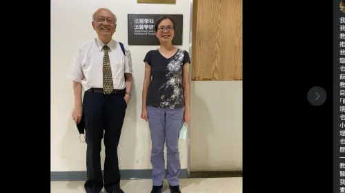 ▲翁德怡說，自己和陳耀昌結緣是因為台大法醫所。（圖／取自翁德怡臉書）