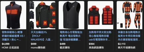 ▲電發熱衣價格落差大。（圖／翻攝自Google）