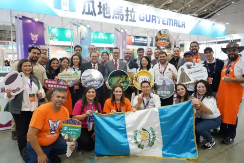 ▲今年瓜地馬拉咖啡協會理事長Andres Destarac親率14家出口業者來台參展（圖／中美洲經貿辦事處提供）