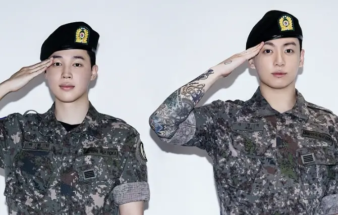 ▲BTS Jimin（左）、柾國（右）旅綜《Are You Sure?!》第二季預告今日公開，兩人剛退伍就被無預警抓出門，慌亂整理行李模樣全錄，讓粉絲笑翻。（圖／翻攝自bighit_ent）