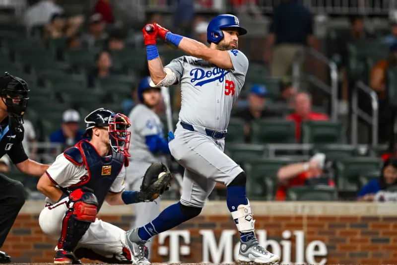 ▲前洛杉磯道奇球員基爾邁爾（Kevin Kiermaier）退役後擔任多倫多藍鳥特別助理，近期他在X上公開向大聯盟30隊喊話，希望能夠以教練身份重返賽場，也表示將會革新外野守備技術。（圖／美聯社／達志影像）