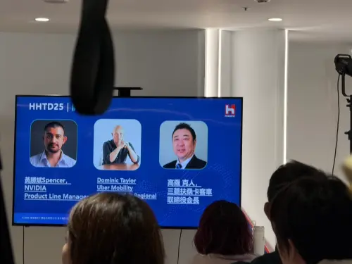 ▲輝達執行長黃仁勳兒子黃勝斌將代表出席鴻海科技日開幕式。（圖╱記者林汪靜攝）