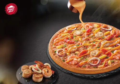 ▲必勝客外帶單點「千島海鮮盛宴披薩」半價優惠434元。（圖／必勝客pizzahut.com.tw）