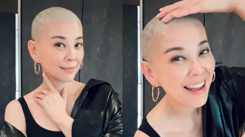 ▲方馨親上火線反擊，表示自己是真的剃了光頭。（圖／