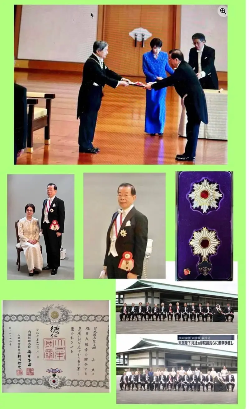 獲旭日大綬章中國不高興？謝長廷揭：決策非高市早苗而是「他」