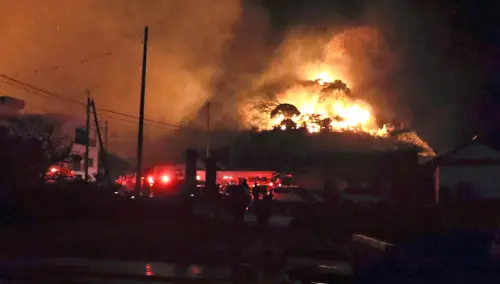 日本大分縣大規模火災！延燒逾170棟、1男失聯　徹夜滅火仍撲不滅
