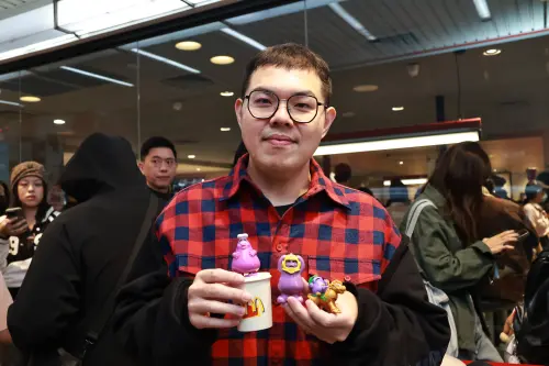 ▲「算命的說我很愛吃」美食部落客是奶昔大哥鐵粉。（圖／記者吳翊緁攝）