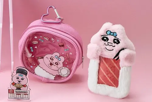 ▲「褲褲兔小物包」、「褲褲兔絨毛卡套夾」。（圖／壽司郎sushiro.com.tw）