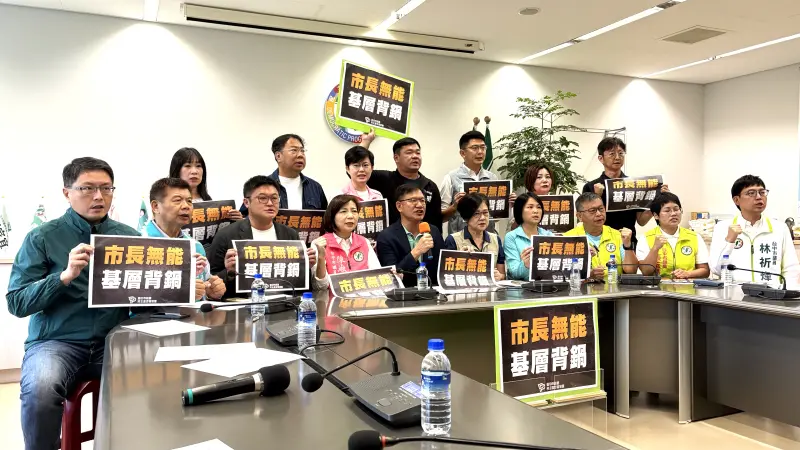 ▲民進黨在本屆台中市議會有24席市議員。（圖／記者顏幸如攝，2025.11.19）