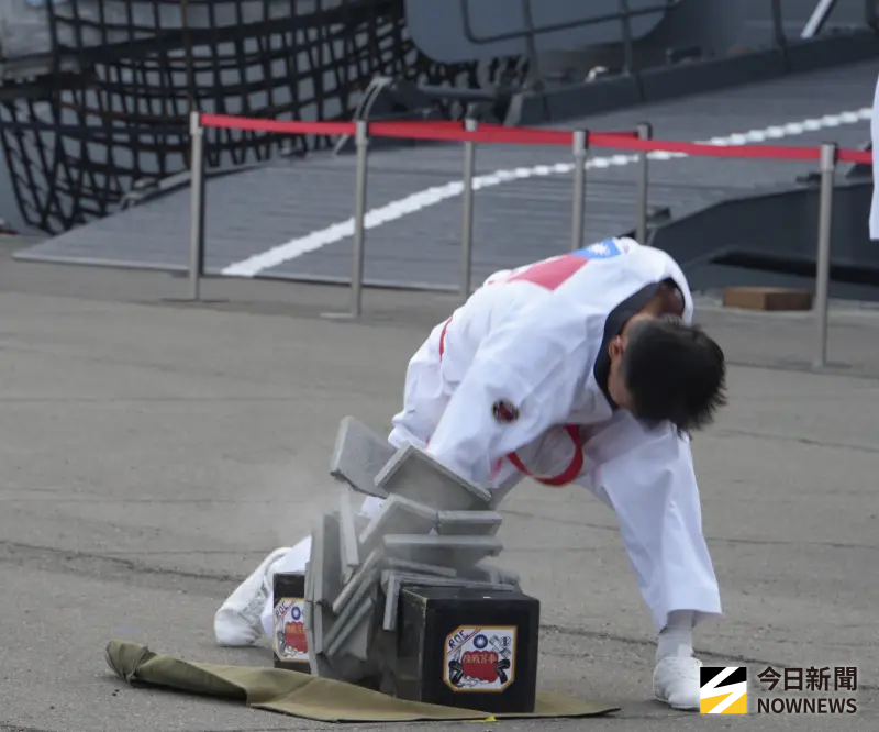    <p>▲114年國防知性之旅，陸戰莒拳隊表演。（圖／記者呂炯昌攝）</p>  