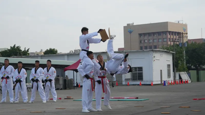    ▲114年國防知性之旅，陸戰莒拳隊表演。（圖／記者呂炯昌攝）  
