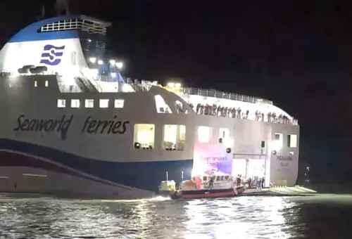 影／差點闖大禍！韓國267人客輪觸礁擱淺　竟因船員分心玩手機
