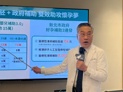 TFC台北生殖中心團隊研發「AI選胚」預測胚胎健康，準確率75%。（圖 /記者張乃文攝）