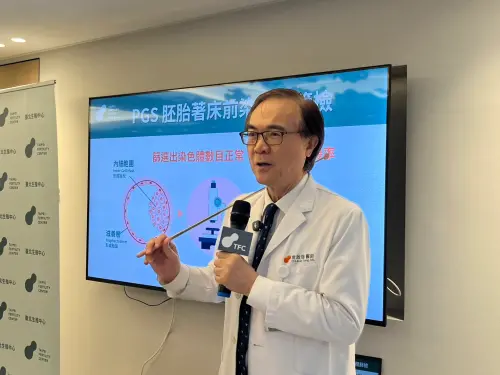 TFC台TFC台北生殖中心團隊研發「AI選胚」預測胚胎健康，準確率75%。（圖 /記者張乃文攝）