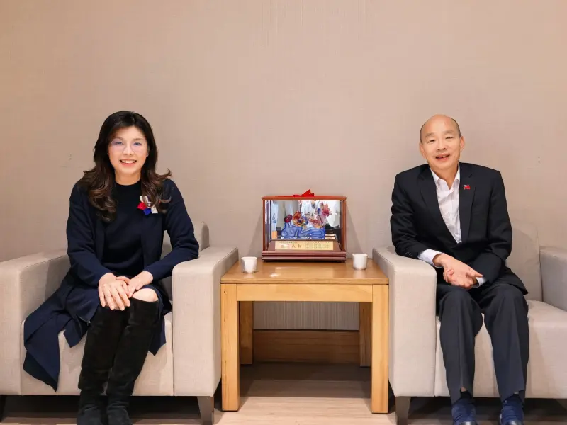 ▲國民黨主席鄭麗文今天和立法院長韓國瑜會面。（圖／翻攝自鄭麗文臉書）