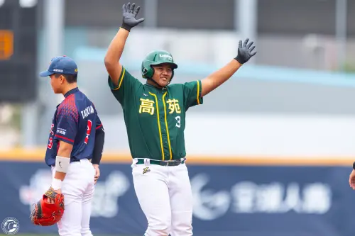 黑豹旗／高苑重砲洪祈恩有旅外夢！全方位強力揮擊　球探勤寫筆記
