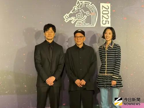 ▲金馬閉幕片《最親愛的陌生人》媒體活動 西島秀俊、桂綸鎂（圖／記者蘇詠智攝）