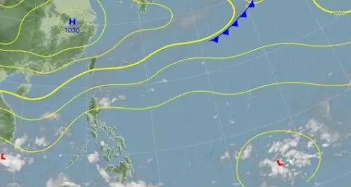 ▲菲律賓東方海面處於低壓帶，下周四有颱風生成訊號。（圖／中央氣象署cwa.gov.tw）