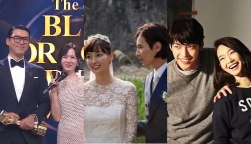 ▲韓國bin字輩男神都娶了圈內頂級美女。左圖為玄彬（左）孫藝真（右）夫妻，中間為元斌（右）李奈映（左）夫妻，右圖則是即將在下個月結婚的金宇彬（左）與申敏兒（右）。（圖／翻攝自kbs.co.kr、X@snsoreboy、@99wadang）