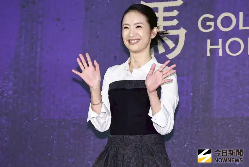 ▲林依晨表示金馬獎紅毯上的造型，女兒看了很喜歡。（圖／記者朱永強攝）