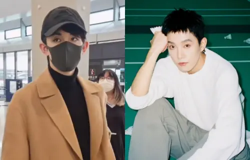 ▲郭俊辰（左）現身機場，遭疑是范世錡（右）化妝頂替。（圖／抖音@Xiong_515、微博@范世錡xxxF）