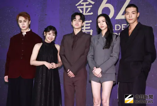 ▲張迪文（左起）、林怡婷、劉敬、馬士媛、牧森將一同角逐第62屆金馬獎最佳新演員獎。（圖／記者葉政勳攝）