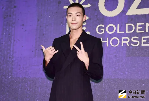 ▲牧森以《進行曲》入圍金馬獎最佳新演員，也是5位競爭者之中年紀最大的。（圖／記者葉政勳攝）