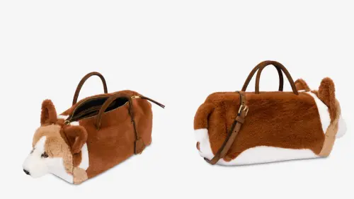 ▲子瑜10月初曾背「柯基包」現身機場。（圖／官網）