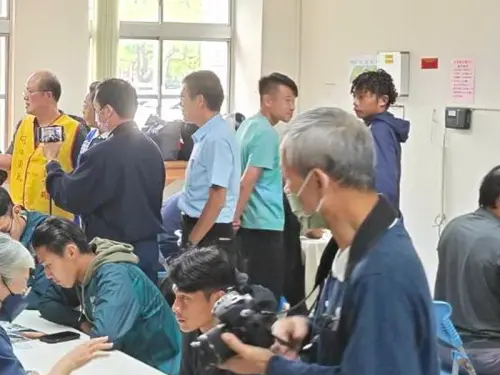 ▲台電公司興達發電廠舉辦造血幹細胞捐贈驗血建檔活動，期延續生命的希望。(圖／台電興達發電廠提供)