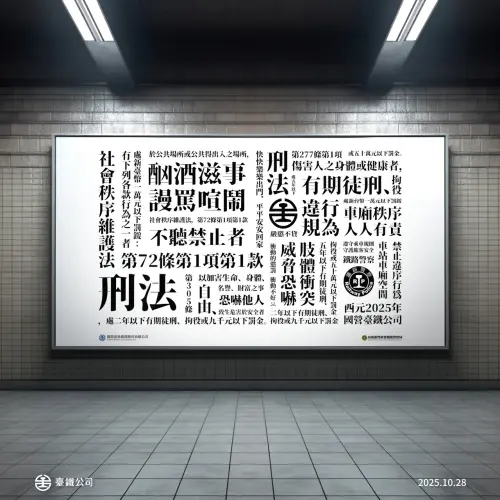 網傳車廂抽菸遭車長廣播「畜牲」　台鐵回應
