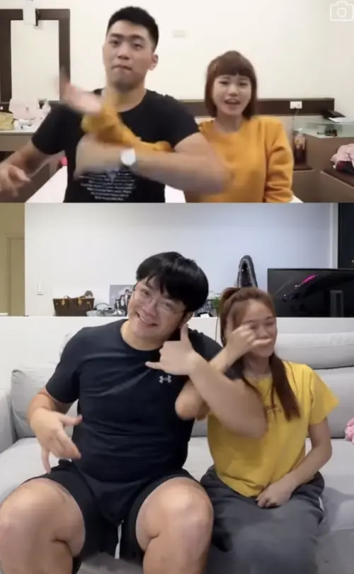 ▲陳彥婷曬出和巨人8年前的跳舞影片，只見巨人身形差很大。（圖／翻攝自IG@thetiffanychen）