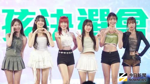 ▲洋基女孩最終決選名單出爐：一暄（左起）、娜比、芮妮、小雲、飛飛、Ann等人成為第一屆洋基女孩。（圖／記者張一笙攝）