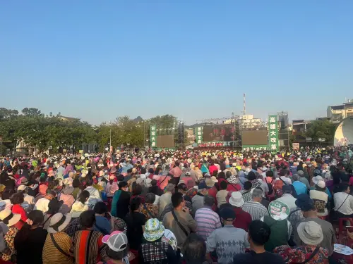 ▲林岱樺今在旗山舉辦大型造勢活動。（圖／林岱樺辦公室提供）