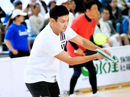 ▲《星動盃－明星匹克球公益賽》賽事陣容星光熠熠，包括曾國城、賈永婕、利菁、李明依、卓君澤、任容萱、錦榮、艾力克斯、是元介等18組明星組隊參賽。（圖／記者林柏年攝影）