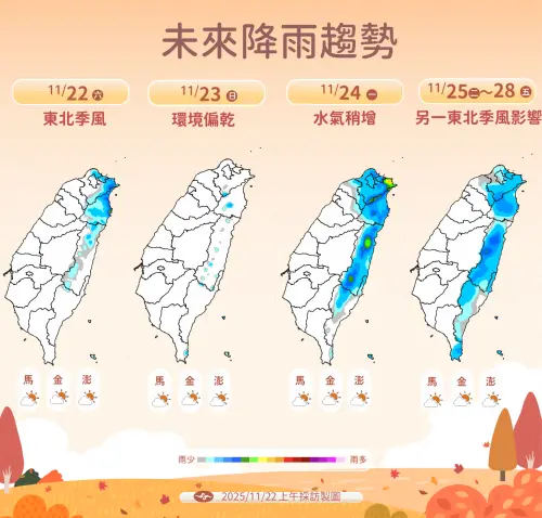 ▲未來降雨趨勢。（圖／中央氣象署cwa.gov.tw）