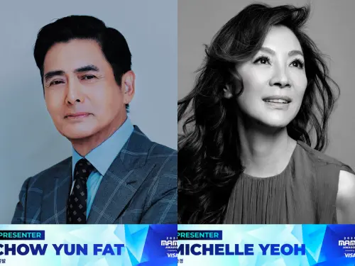 周潤發(左)、楊紫瓊(右)擔任本次MAMA典禮的頒獎嘉賓。(圖/@mnet_mama IG) ▲周潤發(左)、楊紫瓊(右)擔任本次MAMA典禮的頒獎嘉賓。(圖/@mnet_mama IG)