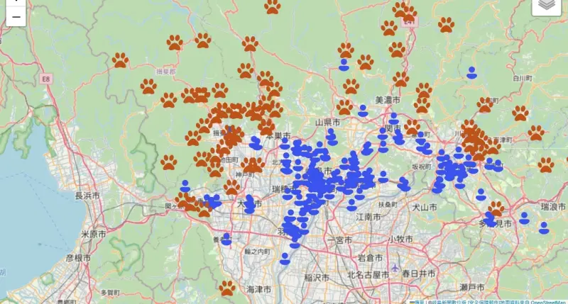 熊與變態搶地盤？日本岐阜縣熊出沒地圖多功能　可疑人物也能回報