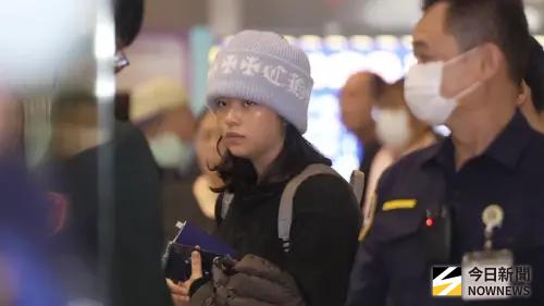 ▲TWICE離台。（圖／記者陳雅蘭攝）