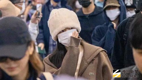 ▲TWICE離台。（圖／記者陳雅蘭攝）